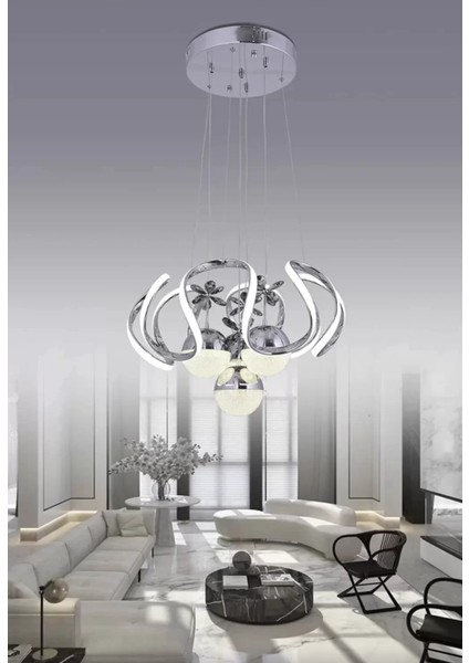 Ahtapot Kumandalı Modern Sarkıt Ultra LED 3 Renk Avize