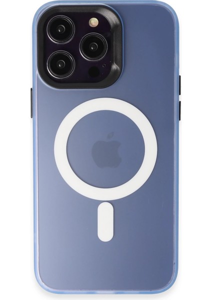 Iphone 14 Pro Max Kılıf Mateks Magsafe Kapak - Sierra Blue Ynsmr
