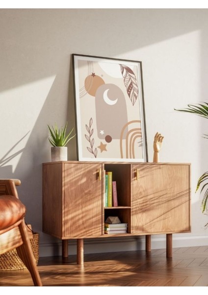 Bohem Minimalist Tasarım, Boho Sanatı Posterleri, Özel Tasarım Kağıt Poster