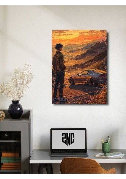 Supra - Toyota - Eşsiz Tasarım Otomobil Posterleri, Özel Tasarım Kağıt Poster fiyatları