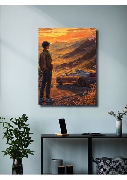 Supra - Toyota - Eşsiz Tasarım Otomobil Posterleri, Özel Tasarım Kağıt Poster modelleri