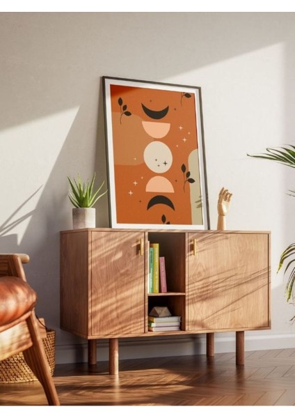 Bohem Minimalist Tasarım, Boho Sanatı Posterleri, Özel Tasarım Kağıt Poster