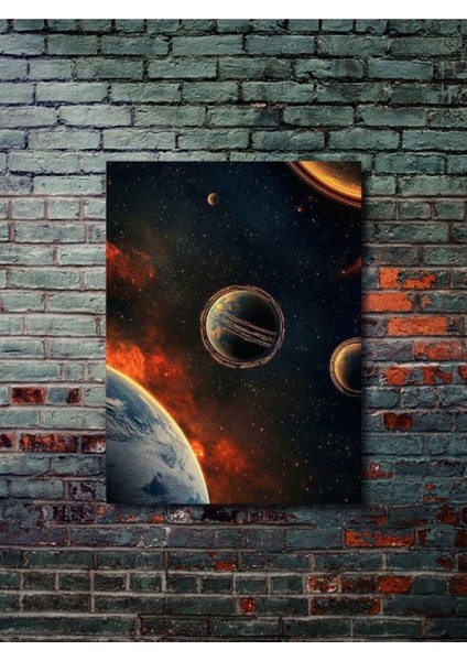 Uzay Teması Özel Tasarım Kağıt Poster, Eşsiz Tasarım Tarih, Mitoloji, Karakter Posterleri,