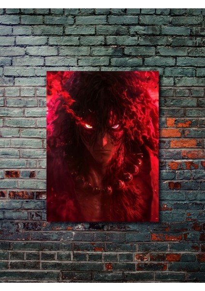 Eren Jaegerr - Attack On Titan, Anime - Manga Serisi, Özel Tasarım Kağıt Poster, Duvar Sanatı