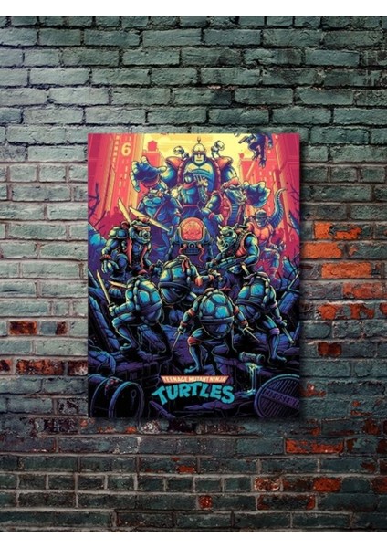 Ninja Kaplumbağalar - Animasyon, Film ve Karakter Özel Tasarım Poster Serisi, Eşsiz Tasarım,