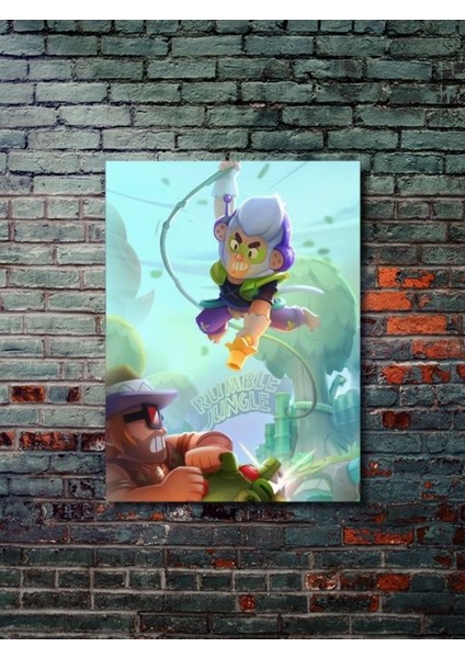 Brawl Stars, Eşsiz Tasarım Oyun, Karakter Posterleri, Özel Tasarım Kağıt Poster