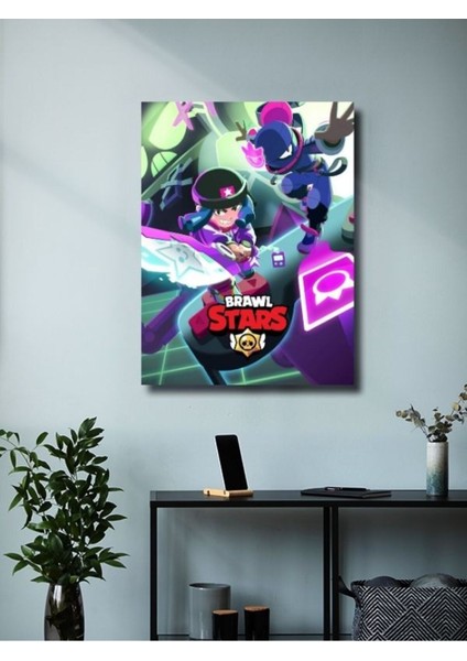 Brawl Stars, Eşsiz Tasarım Oyun, Karakter Posterleri, Özel Tasarım Kağıt Poster modelleri