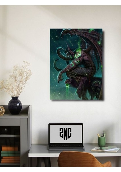 Illidan Stormrage - Warcraft - Gaming Posterleri, Özel Tasarım Kağıt Poster, Duvar Sanatı fiyatları