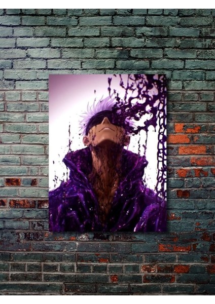 Satoru Gojo - Jujutsu Kaisen, Anime - Manga Serisi, Özel Tasarım Kağıt Poster, Duvar Sanatı