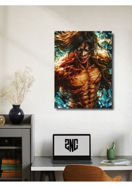 Eren Jaegerr - Attack On Titan, Anime - Manga Serisi, Özel Tasarım Kağıt Poster, Duvar Sanatı fiyatları