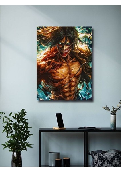 Eren Jaegerr - Attack On Titan, Anime - Manga Serisi, Özel Tasarım Kağıt Poster, Duvar Sanatı modelleri