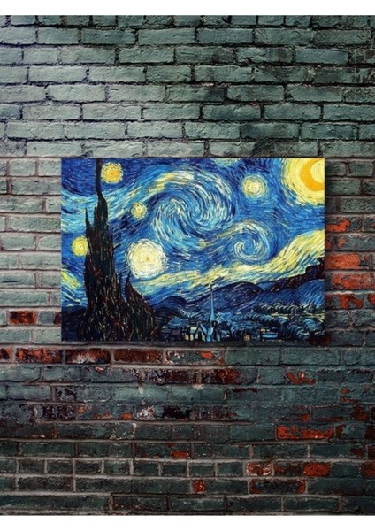 Yıldızlı Gece - Vincent Van Gogh, Tarihi Tablo Posterleri, Özel Tasarım Kağıt Poster,