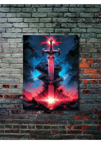 Fantastik Kılıç - Eşsiz Tasarım Silah ve Silah Şemaları Posterleri, Özel Tasarım Kağıt Poster