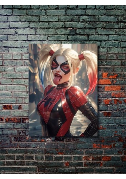 Harley Quinn - Dc Comics - Dizi, Film ve Karakter Özel Tasarım Poster Serisi, Eşsiz Tasarım,