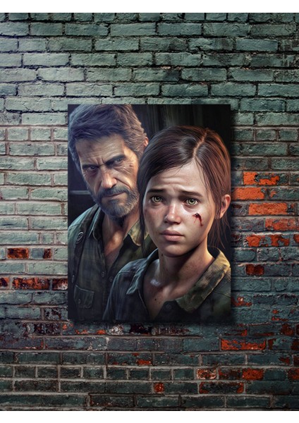 Joel & Ellie, The Last Of Us, Eşsiz Tasarım Oyun, Karakter Posterleri, Özel Tasarım Kağıt Poster,