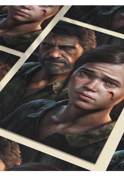 Joel & Ellie, The Last Of Us, Eşsiz Tasarım Oyun, Karakter Posterleri, Özel Tasarım Kağıt Poster, fırsatları