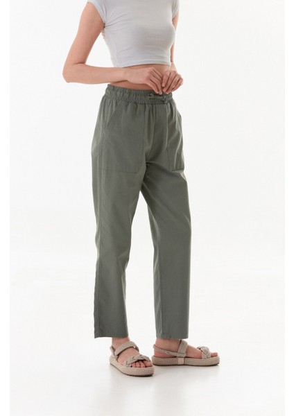 Beli Lastikli Gabardin Pantolon