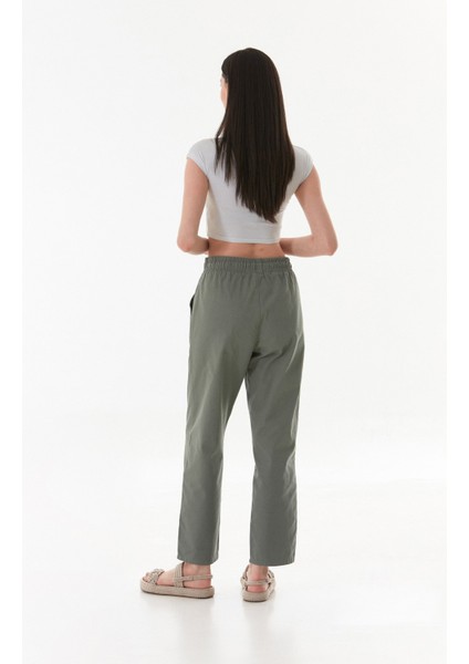 Beli Lastikli Gabardin Pantolon