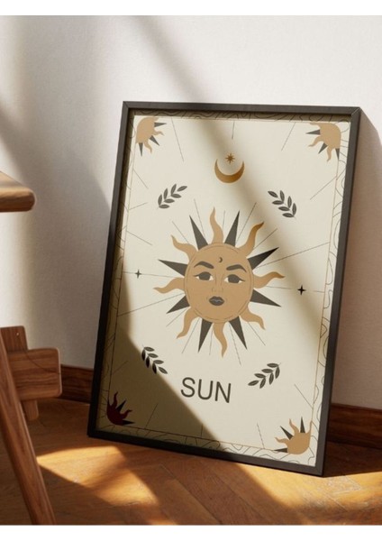 Bohem Minimalist Tasarım, Boho Sanatı Posterleri, Özel Tasarım Kağıt Poster modelleri