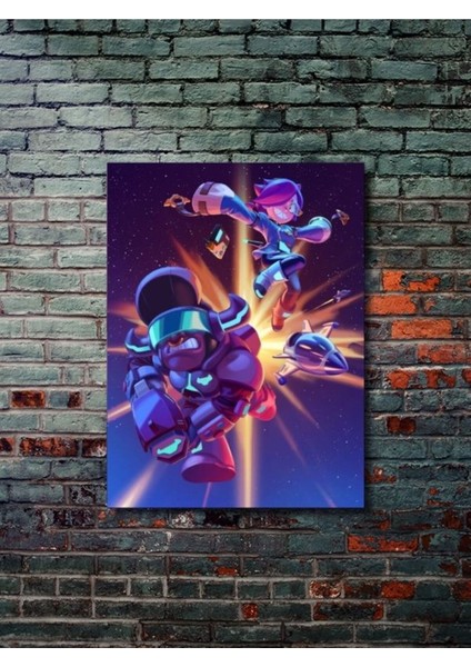 Brawl Stars, Eşsiz Tasarım Oyun, Karakter Posterleri, Özel Tasarım Kağıt Poster