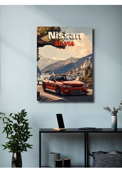 Nissan Silvia, Eşsiz Tasarım Otomobil Posterleri, Özel Tasarım Kağıt Poster modelleri