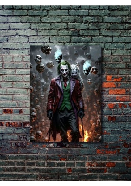 Joker ve Harley Quinn, Dizi, Film ve Karakter Özel Tasarım Poster Serisi, Eşsiz Tasarım