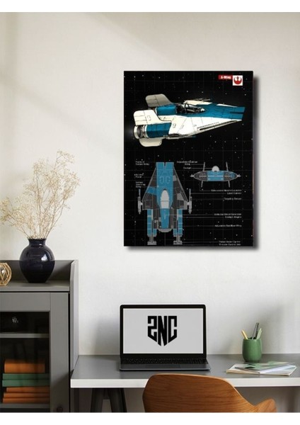 A-Wing - Star Wars - Gemi Şemaları - Film & Dizi Posterleri, Özel Tasarım Kağıt Poster fiyatları