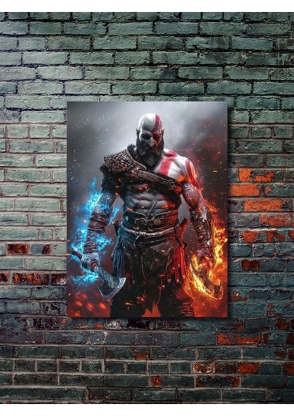 Kratos - God Of War - Gaming Posterleri, Özel Tasarım Kağıt Poster, Duvar Sanatı