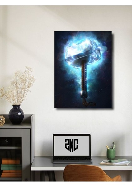 Mjolnir - Thor - Iskandinav Mitolojisi, Mitoloji, Karakter Posterleri, Özel Tasarım Kağıt Poster,