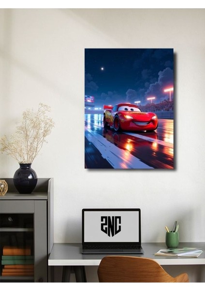 Şimşek Mcqueen - Cars - Film & Dizi Posterleri, Özel Tasarım Kağıt Poster, Duvar Sanatı