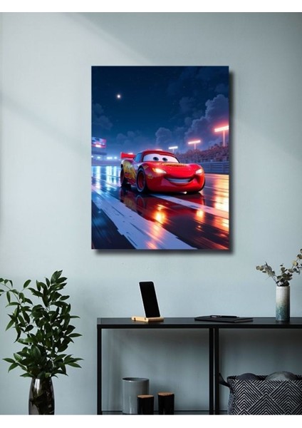 Şimşek Mcqueen - Cars - Film & Dizi Posterleri, Özel Tasarım Kağıt Poster, Duvar Sanatı