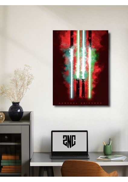 Grevious, Starwars Işın Kılıcı Koleksiyon, Film ve Karakter Özel Tasarım Poster Serisi fiyatları