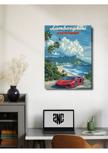 Lamborghini Aventador, Eşsiz Tasarım Otomobil Posterleri, Özel Tasarım Kağıt Poster fiyatları