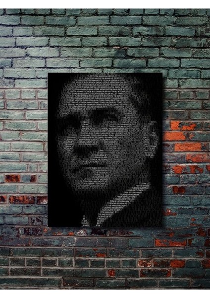 Mustafa Kemal Atatürk - Önemli Kişiler, Tarihi Kişiler, Özel Tasarım Kağıt Poster, Duvar Sanatı