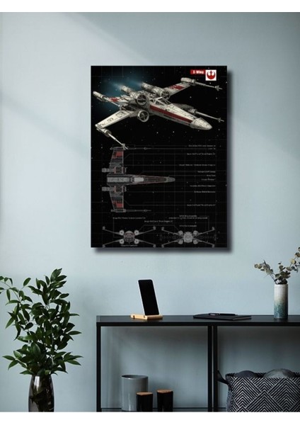 x -Wing - Star Wars - Gemi Şemaları - Film & Dizi Posterleri, Özel Tasarım Kağıt Poster modelleri