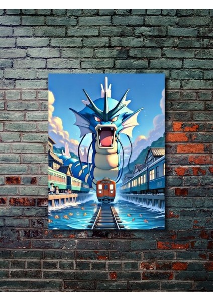 Gyarados - Pokemon - Anime & Manga Posterleri, Özel Tasarım Kağıt Poster
