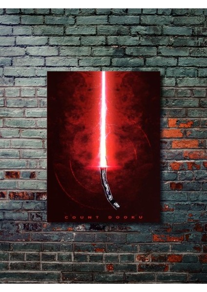 Count Dooku, Starwars Işın Kılıcı Koleksiyon, Film ve Karakter Özel Tasarım Poster Serisi