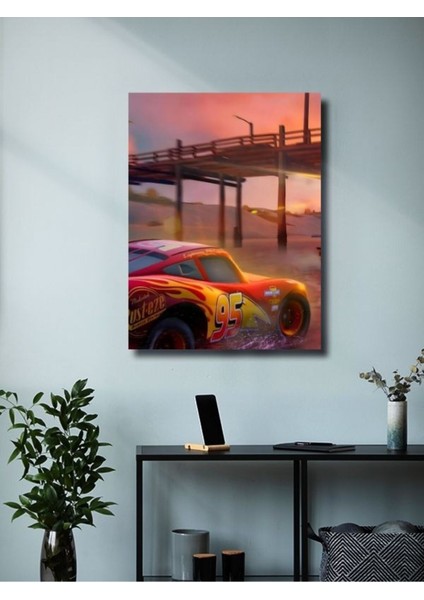 Şimşek Mcqueen - Cars - Film & Dizi Posterleri, Özel Tasarım Kağıt Poster, Duvar Sanatı