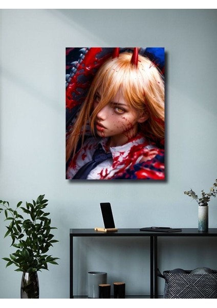 Makima - Chainsaw Man, Anime - Manga Serisi, Özel Tasarım Kağıt Poster, Duvar Sanatı modelleri