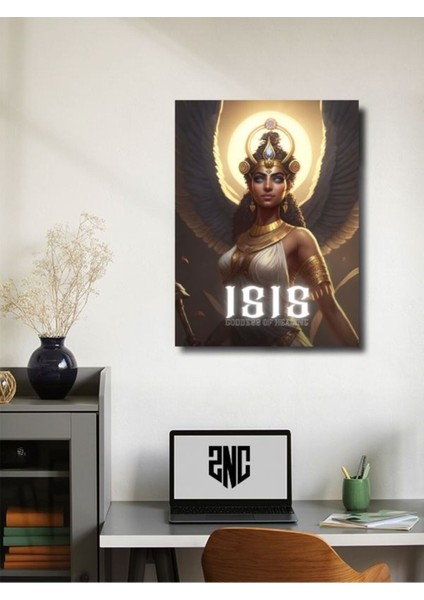 Isis - Eşsiz Tasarım Mısır Tanrıları, Mitoloji, Karakter Posterleri, Özel Tasarım Kağıt Poster, fiyatları