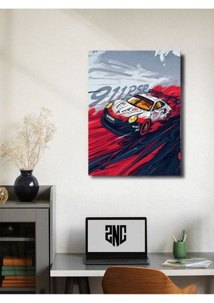 Porsche - 911 Rsr - Eşsiz Tasarım Motosiklet Posterleri, Özel Tasarım Kağıt Poster