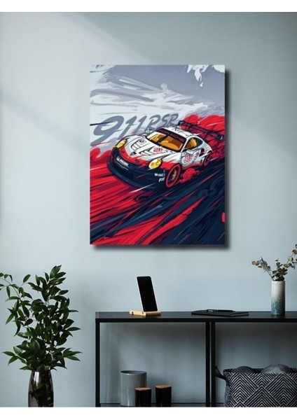 Porsche - 911 Rsr - Eşsiz Tasarım Motosiklet Posterleri, Özel Tasarım Kağıt Poster