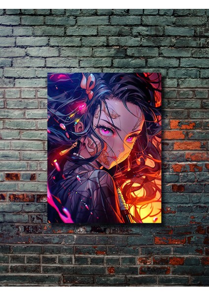 Nezuko - Demon Slayer - Anime & Manga Posterleri, Özel Tasarım Kağıt Poster, Duvar Sanatı