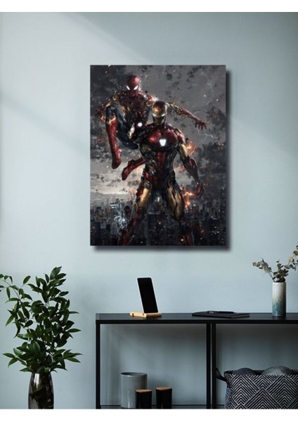 Iron Man ve Spiderman - Marvel - Film & Dizi Posterleri, Özel Tasarım Kağıt Poster, Duvar Sanatı modelleri