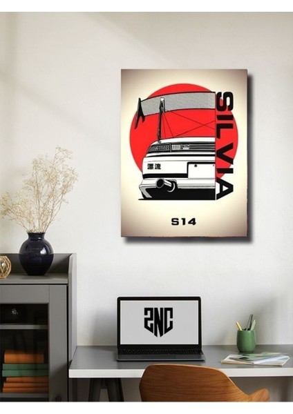 Silvia S14 - Nissan - Eşsiz Tasarım Motosiklet Posterleri, Özel Tasarım Kağıt Poster fiyatları