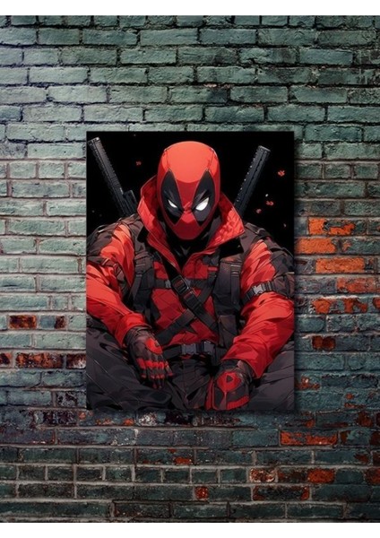 Deadpool - Marvel - Dizi, Film ve Karakter Özel Tasarım Poster Serisi, Eşsiz Tasarım,