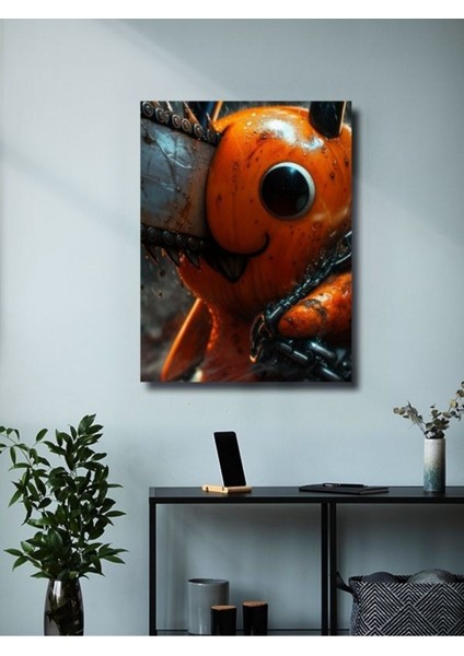 Pochita - Chainsaw Man, Anime - Manga Serisi, Özel Tasarım Kağıt Poster, Duvar Sanatı modelleri