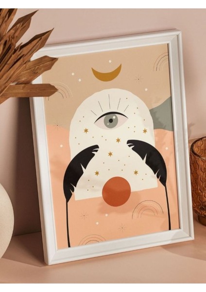 Bohem Minimalist Tasarım, Boho Sanatı Posterleri, Özel Tasarım Kağıt Poster indirimleri