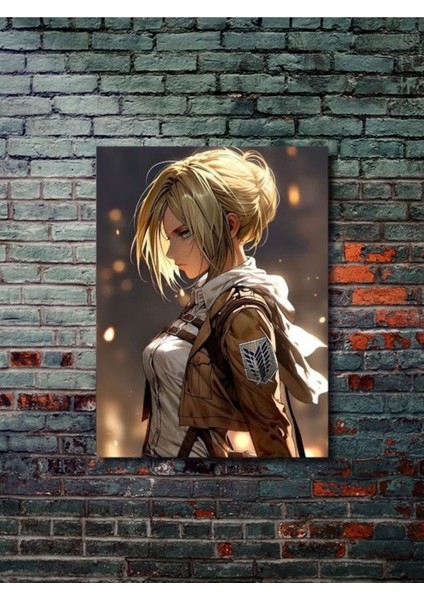 Annie Leonhart - Attack On Titan, Anime - Manga Serisi, Özel Tasarım Kağıt Poster, Duvar Sanatı