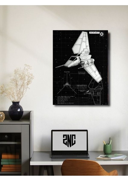 Shuttle Lambda - Star Wars - Gemi Şemaları - Film & Dizi Posterleri, Özel Tasarım Kağıt Poster fiyatları
